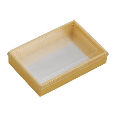 ケース販売]和容器 WK-410 木目（フタ付）