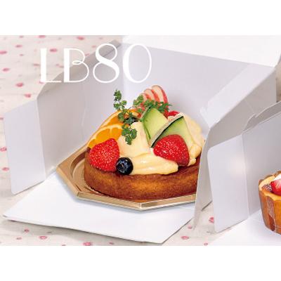 [ケース販売]ケーキ箱 ロックBOX 80-プレス 160の画像