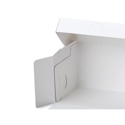 [ケース販売]ケーキ箱 ロックBOX 105-ホワイト 7×9の画像