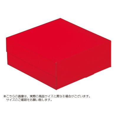 [ケース販売]ケーキ箱 ロックBOX 65-レッド 140(トレーなし)