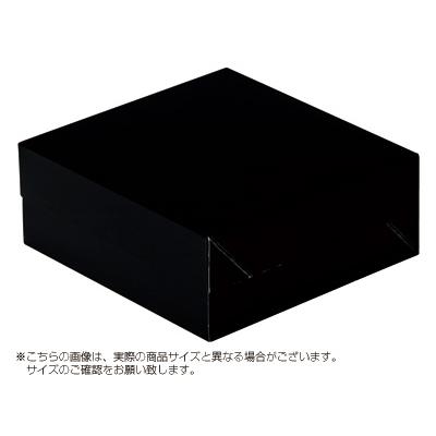 [ケース販売]ケーキ箱 ロックBOX 65-ブラック 140(トレーなし)