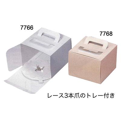 cotta - [容れもの売りわたす]ミニデコ Ｃ-02 ４D（お盆付）白 ラッピング、ケーキ箱-調理器具-キッチン、日用品、文具