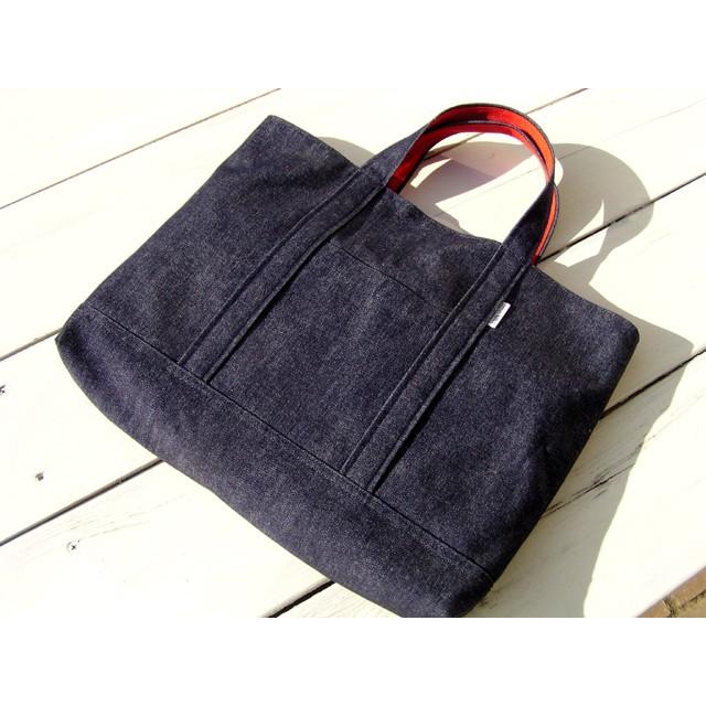 レッスンバッグM デニム絵本袋 ソフトタイプ : コットンニーナ・ヤフー