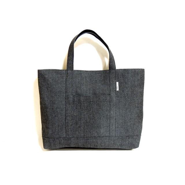 レッスンバッグL デニム絵本袋 ソフトタイプ 手提げ式 : コットン