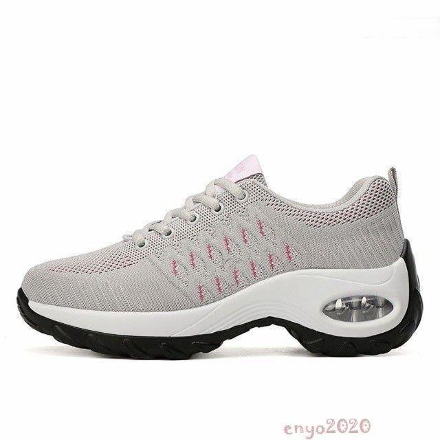 厚底スニーカー レディース ダイエットシューズ 船型底ナースシューズ ウォーキングシューズ スポーツ 美脚 クッション 婦人靴 カジュア Rlxn4j4nv9 シューズ Valleymill Com