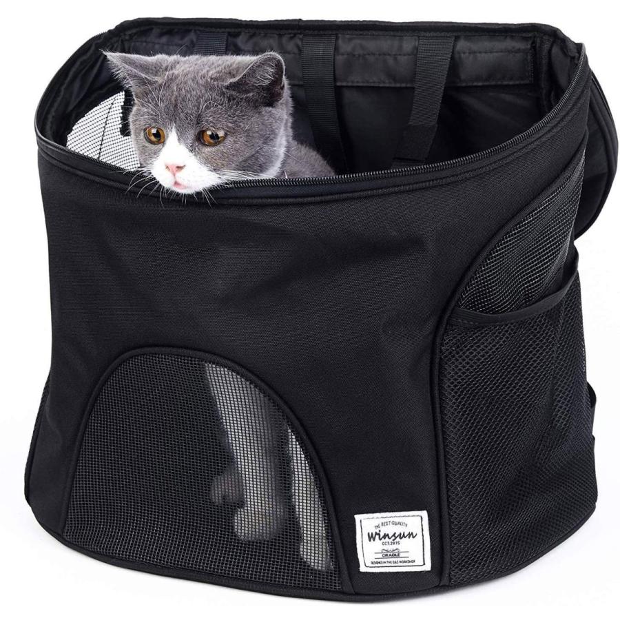 ペットキャリーバッグ リュック 猫キャリー 3way使用 小型犬 猫 散歩 通院 防災 避難 旅行用 軽量 折り畳み 水洗い可能 Winsu Www Unipymes Com