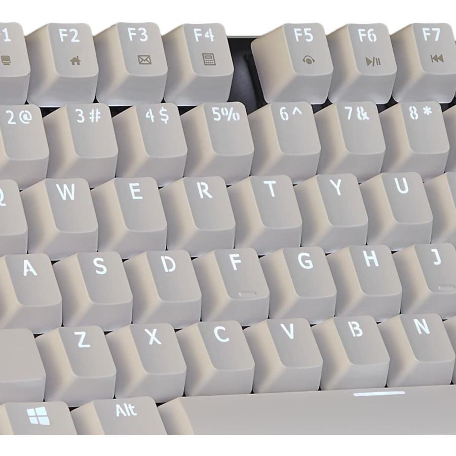 ミニ設計白鍵キャップ 82個 キー（80％）とQisanゲーム機械式キーボードチェリーMX青軸白色バックライトモード｜cottoncastle｜08