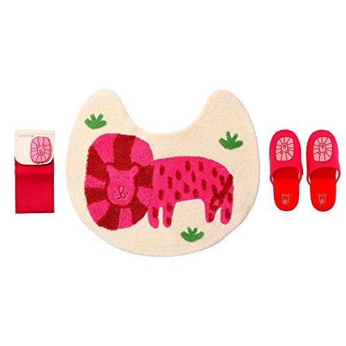 即日出荷 Isso Ecco アニマル トイレマット ペーパーホルダーカバー スリッパセット ライオン 全商品オープニング価格特別価格 Atempletonphoto Com