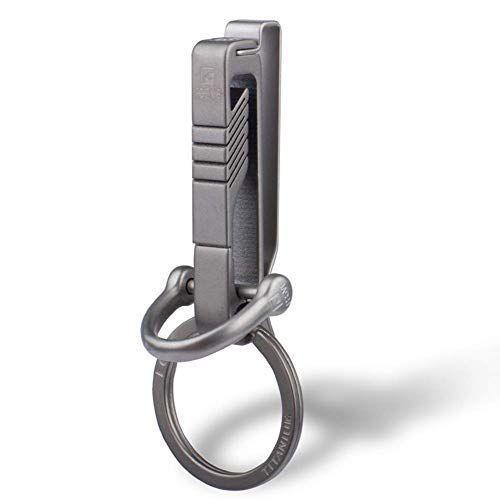 Tisur ベルトクリップ キーホルダー チタン カラビナ おしゃれ 車 自転車 1個 ステン バイク ギフト Bk1 鍵 プレゼント 家 今年人気の ブランド品や