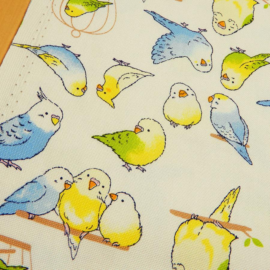 インコ柄  【オーダー生地見本】 インコ柄【オーダー生地見本】 和装小物（帯・半襟） ようか＠オーダ