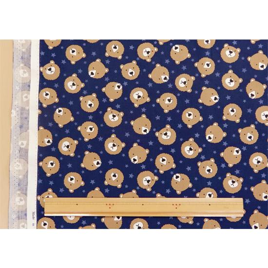 動物柄 生地 クマさんと星 Bear 布 子供向け メルヘン Gポプ 布地 3000 3 コットンハウスセシール 生地 通販 通販 Yahoo ショッピング