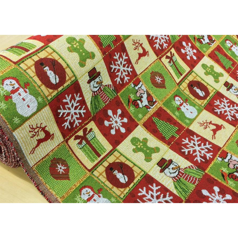 クリスマス柄 生地 布 ブロック ゴブラン織り 北欧風 厚手 クッションカバー おしゃれ 北欧柄 布地 560 586 C コットンハウスセシール 生地 通販 通販 Yahoo ショッピング