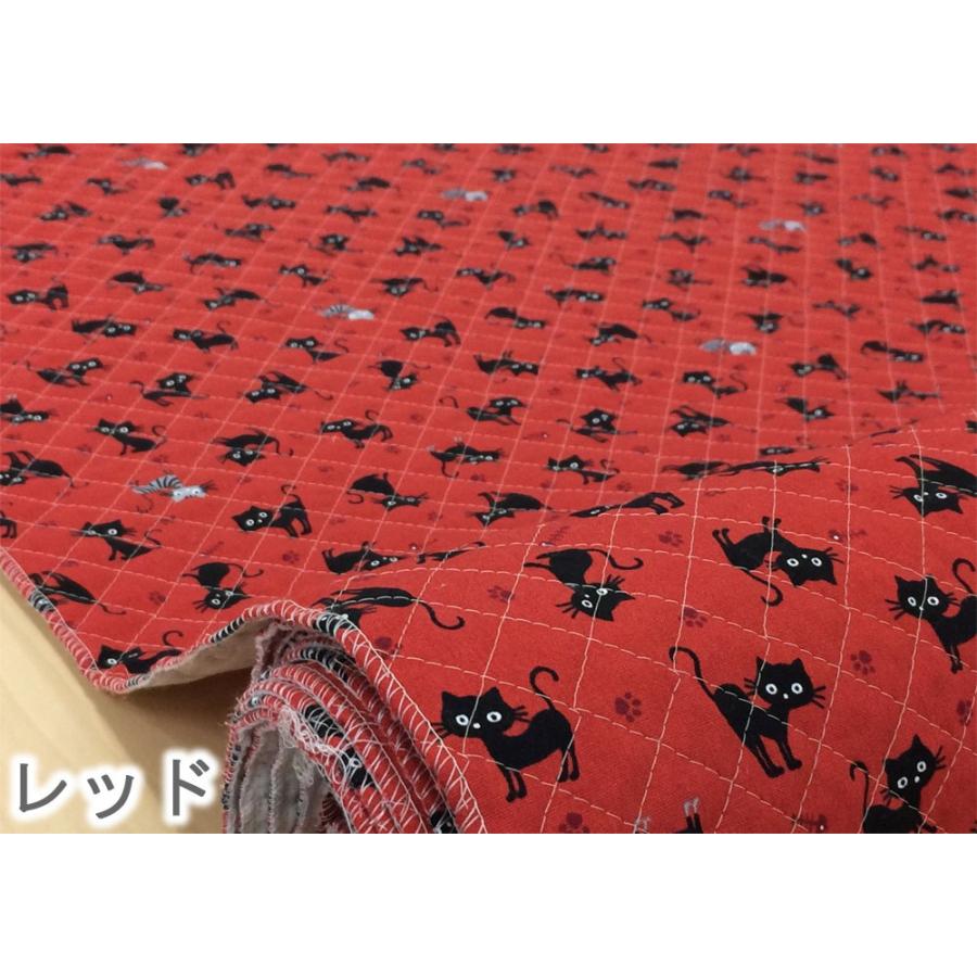 猫柄 キルティング 生地 ネコ柄 子供向け クロネコとトラネコ キルト ねこ 安い 赤 白 布 こども 動物 生地屋 メール便50cmまで可能 562 300q 2 コットンハウスセシール 生地 通販 通販 Yahoo ショッピング