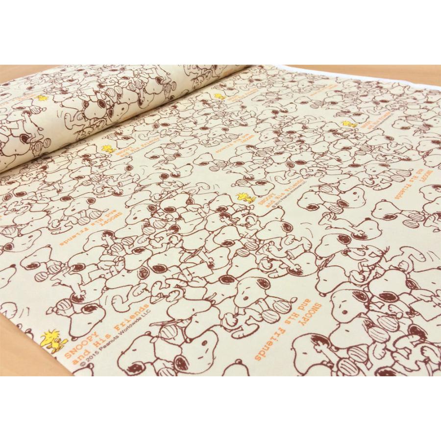 SNOOPY（スヌーピー） 生地 オックス キャラクター 布 綿 ポーズ