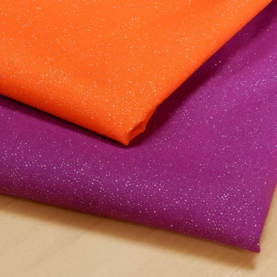 無地 生地 布 スパーク シルバーラメのスケアー オレンジ 紫 黒 テーブルクロス 手作り 装飾 飾り パーティー 布地 7015 1 コットンハウスセシール 生地 通販 通販 Yahoo ショッピング