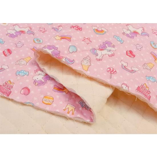キルティング生地 ユニコーンとスイーツ 子供 キルト ピンク かわいい 女の子 布 生地屋さん 7050q 1 コットンハウスセシール 生地 通販 通販 Yahoo ショッピング