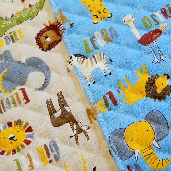 キルティング生地 動物柄 アニマルパーク 子供 ベージュ 水色 子供向け 布 生地屋さん 7050q 7 コットンハウスセシール 生地 通販 通販 Yahoo ショッピング