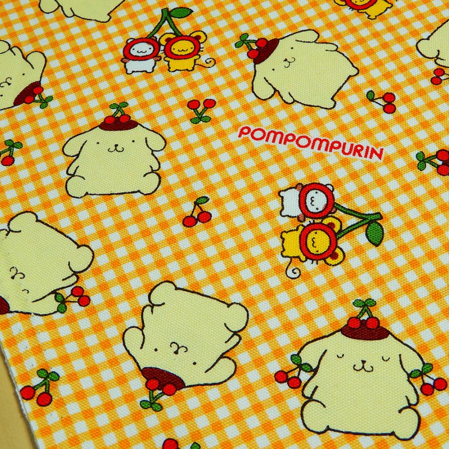 ポムポムプリン 生地 オックス チェリー 黄色 サンリオ キャラクター