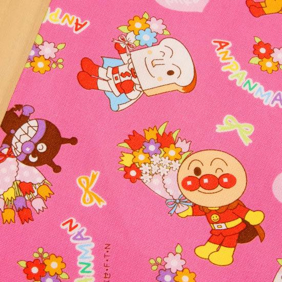 生地 アンパンマン オックス 布 ピンク キャラクター 綿 子供向き 女の子 保育園 布地 メール便2mまで可 100 36 コットンハウスセシール 生地 通販 通販 Yahoo ショッピング