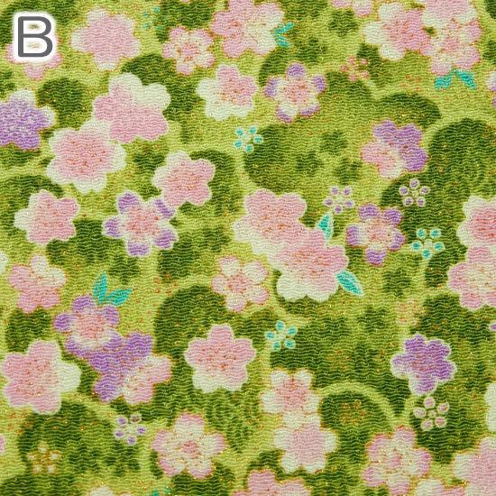桜 ちりめん生地 金彩 はぎれ 和柄 カットちりめん 35cm×33cm 桜 ちりめん生地 金彩 はぎれ 和柄 カットちりめん 35cm×33cm