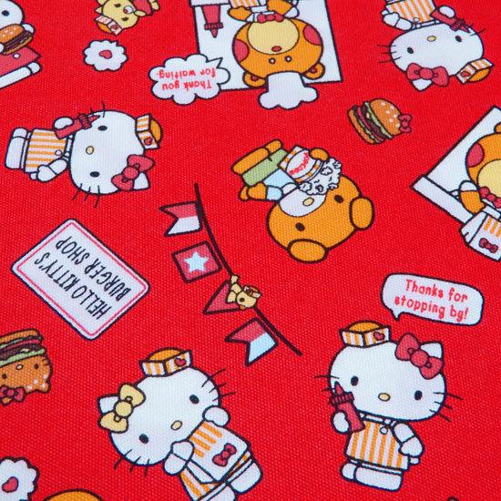 キティ 生地 ハローキティ バーガー キャラクター 布 キティちゃん 綿 オックス サンリオ 子供 女の子 赤 布地 メール便2mまで可能 G11 1 コットンハウスセシール 生地 通販 通販 Yahoo ショッピング