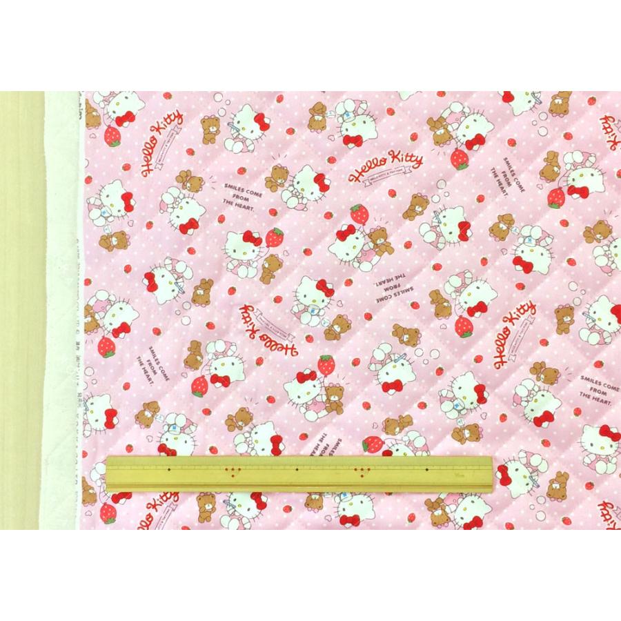 キルティング 生地 ハローキティ キャラクター キルト ピンク キティちゃん サンリオ 布 子供 女の子 生地屋 Gq8108 1 コットンハウスセシール 生地 通販 通販 Yahoo ショッピング