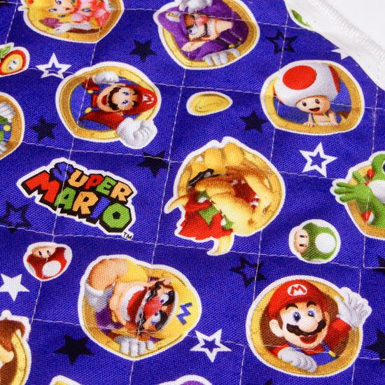 マリオ キルティング生地 キルト ワッペン 男の子 布 キャラクター 