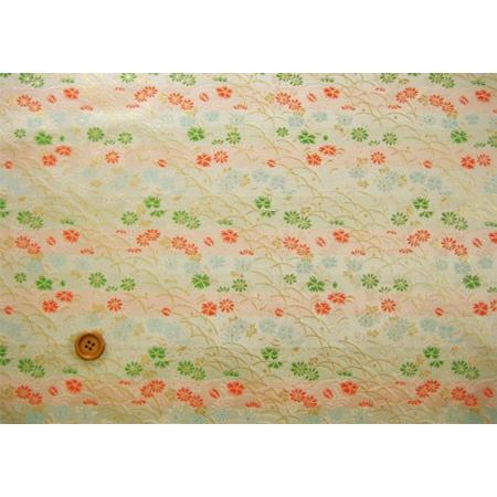金襴 生地 布 寿三丁 露芝に撫子と菊 和柄 金らん 切り売り 50cm 金襴 生地 布 寿三丁 露芝に撫子と菊 和柄 金らん 切り売り 50cm
