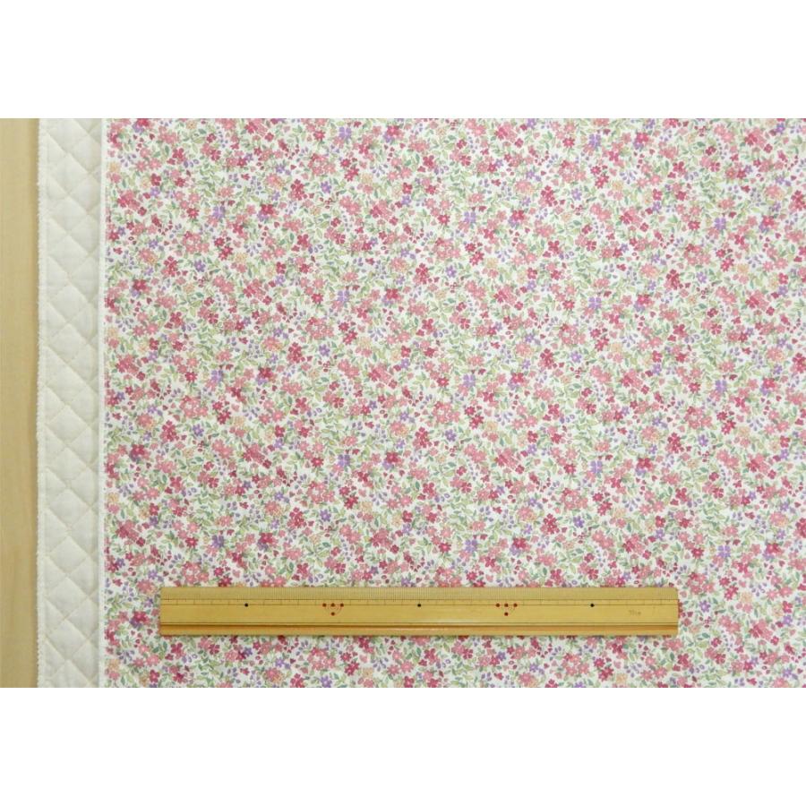 キルティング生地 布 花柄 リバティ風 キルト 小花 ピンク ブロード