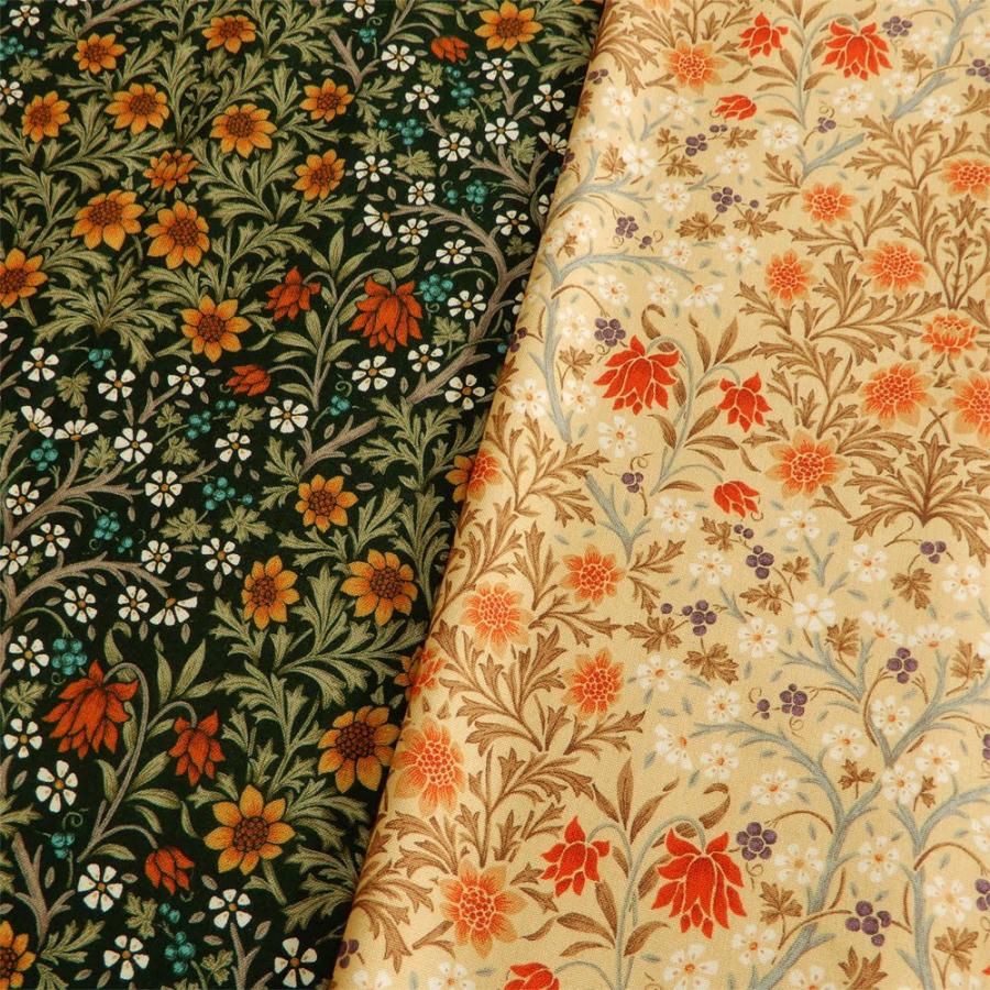 セット❀アンティーク　布花・プッツシープ・ロココリボン　他♪ 生地 花柄 北欧風 ロココ調 レトロ 綿 キャンバス プリント 布