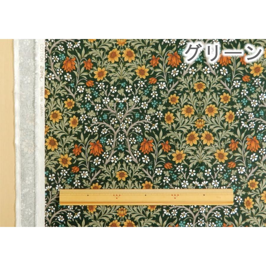 花柄 生地 北欧風 ロココ調 レトロ 綿 キャンバス プリント 布