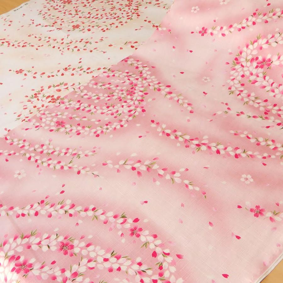生地 桜 和柄 ぼかし桜川文様 花柄 綿 サザンクロス 生地 桜 和柄 ぼかし桜川文様 花柄 綿 サザンクロス