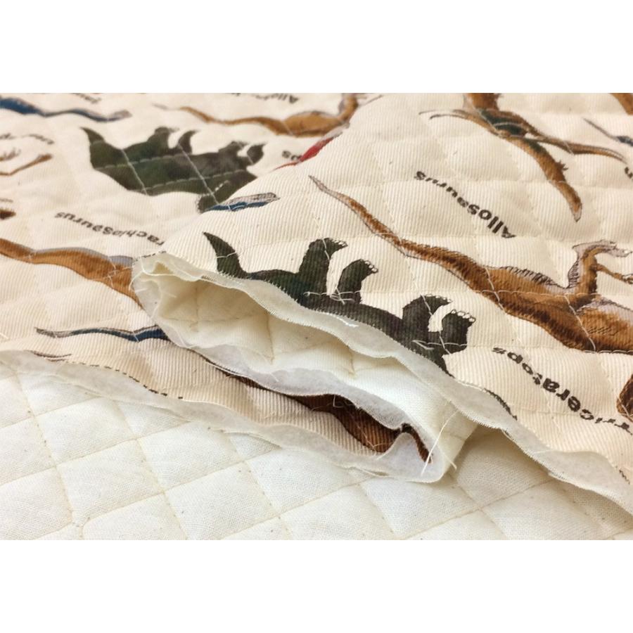 キルティング生地 恐竜 キルト 男の子 リアルなきょうりゅう 子供 生成  