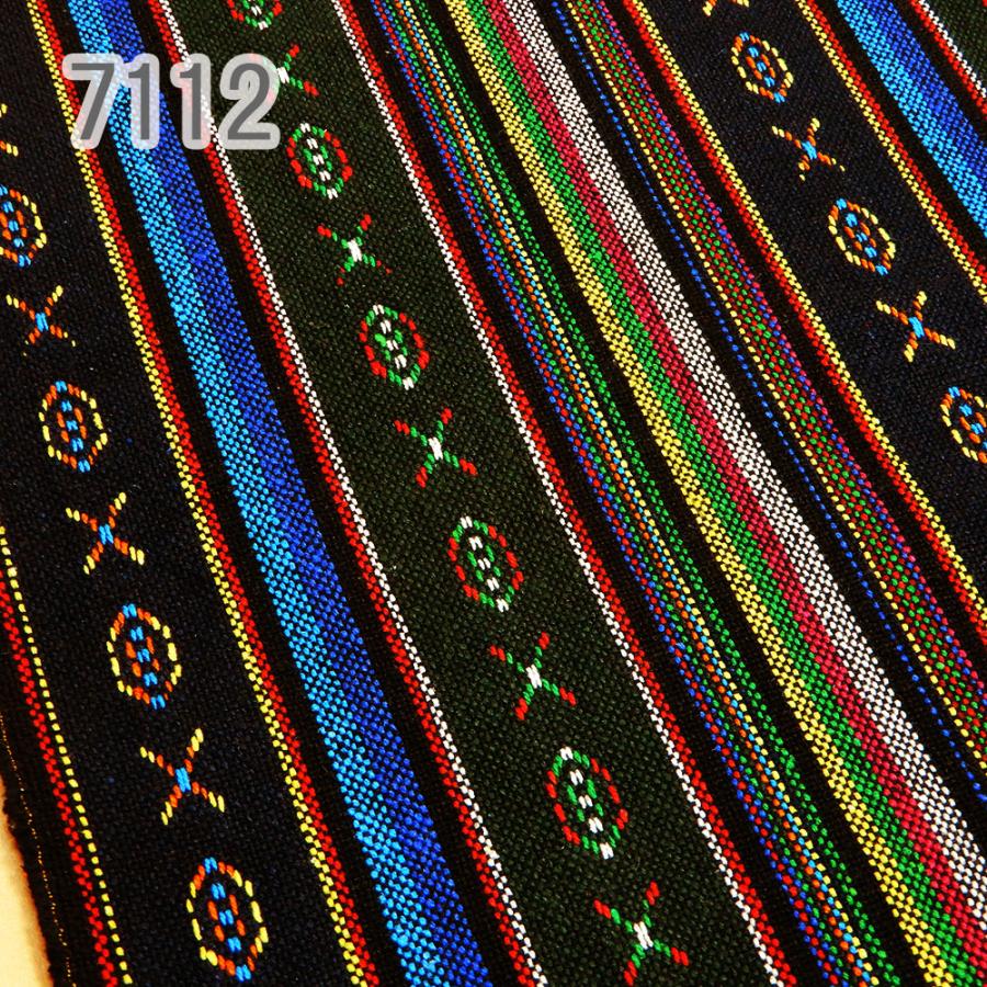 厚手 生地 インド綿 布 メキシカンドビー ネイティブ柄 アジアン ラグ