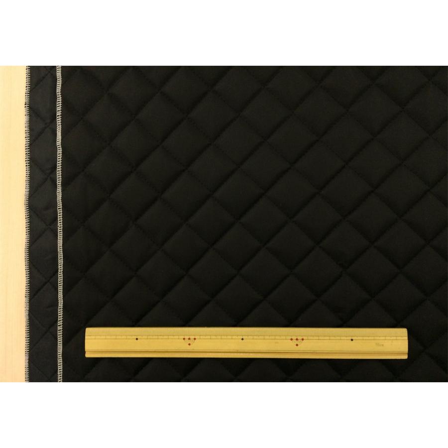 キルティング 生地 無地 キルト生地 ナイロン 布 半針 黒 108cm幅 商用
