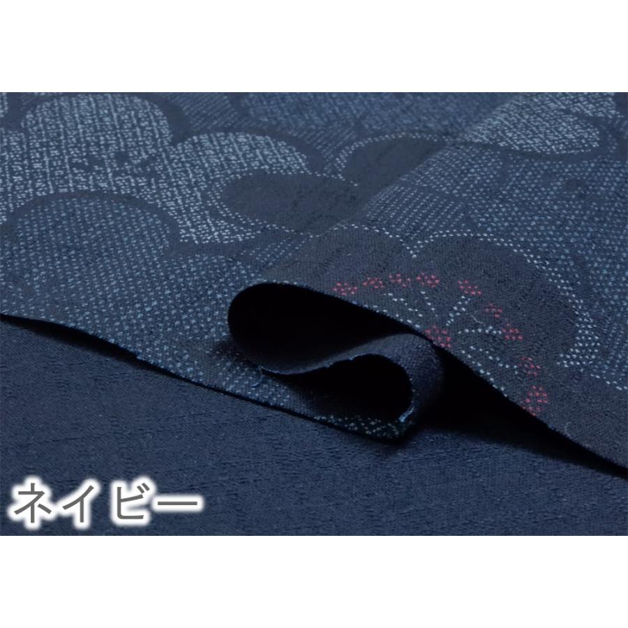 生地 和柄 紬クロス 梅 ドビー 布 紺 黒 エンジ 布地 110cm幅 生地 和柄 紬クロス 梅 ドビー 布 紺 黒 エンジ 布地 110cm幅