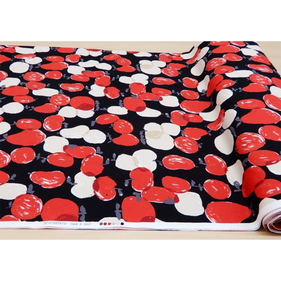 生地 布 リンゴ柄 オックス カーテン 広幅 Apple W巾 果物 くだもの