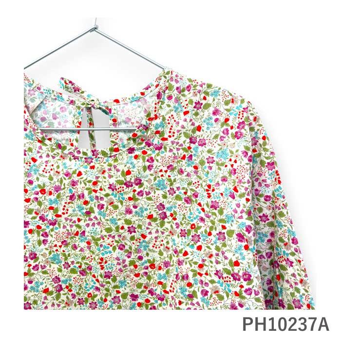 小花柄ショート丈かっぽう着 割烹着 かわいい 可愛い おしゃれ