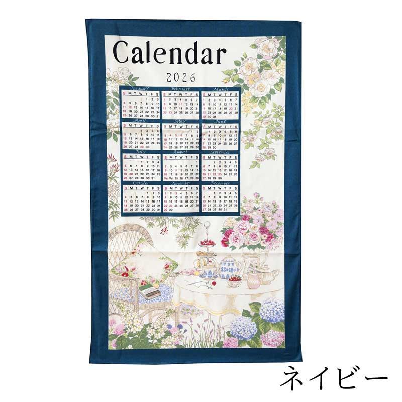 2026年タペストリーカレンダー 花柄 布 インテリア ファブリック
