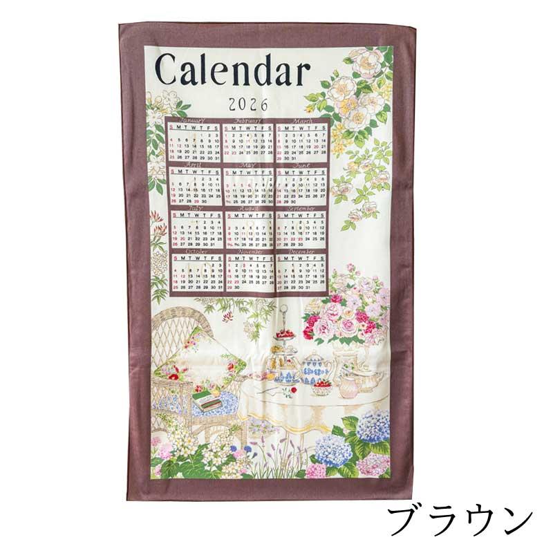 2026年タペストリーカレンダー 花柄 布 インテリア ファブリック