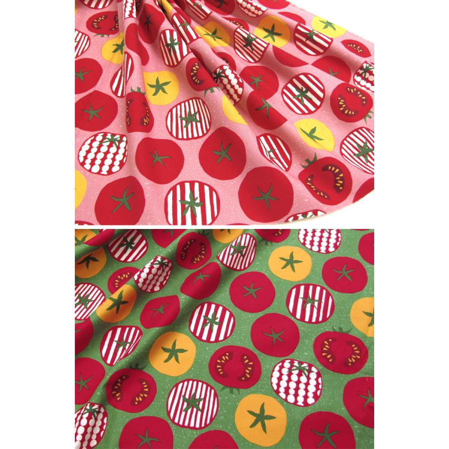 シーチング un／no YumYum Fabric トマト（単位50cm） : コットン