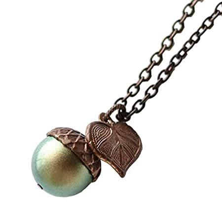 ディズニープリンセスのベビーグッズも大集合 特別価格iridescent Green Inches好評販売中 18 Necklace Acorn Pearl Simulated イヤリング Hqpt Com