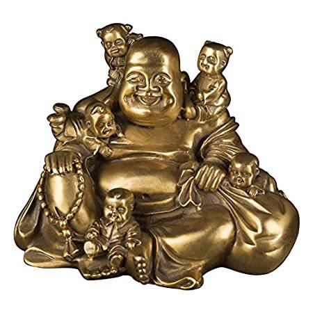 激安価格の 特別価格真鍮像 中国風水 ZD066好評販売中 5人の子供像が幸せを惹きつけ家族装飾コレクション 笑う仏陀 その他インテリア雑貨、小物