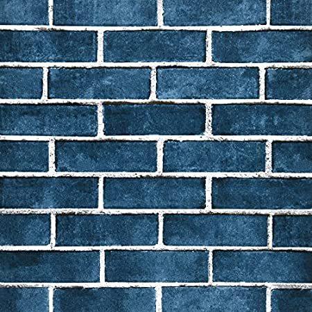 値頃 Wallpaper Brick Blue 17.7''×394'' Wallpaper Brick 特別価格Caltero Peel Wa好評販売中 Stick and その他インテリア雑貨、小物
