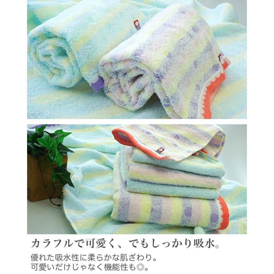 フェイラータオル4枚セット フェイスタオル 4枚セット カラードコットン 日本製 泉州タオル