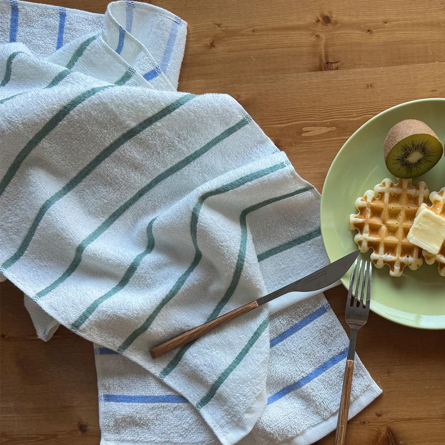 タオル フェイスタオル 薄手 泉州タオル 国産 キッチンタオル キッチン 泉州タオル フェイスタオル 綿100％ コットン100％ 吸水 ボーダー柄 エコ 3枚セット | 泉州タオル | 09