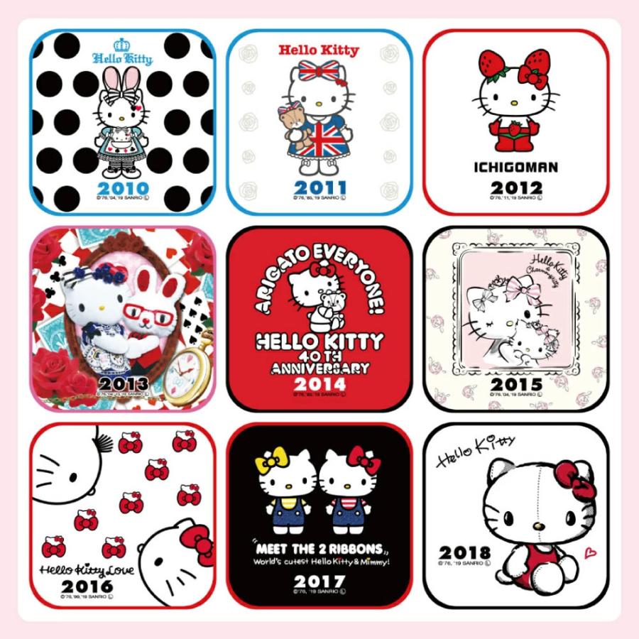 ハローキティ サンリオ タオル SANRIO 50周年 記念 プチタオル ハローキティ サンリオ タオル SANRIO 50周年 記念 プチタオル