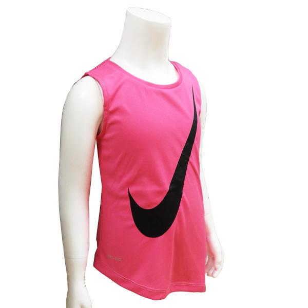 送料無料 NIKE ナイキ 子供服 子供Tシャツ ナイキTシャツ キッズTシャツ ジャージ ノースリーブ ピンク 3歳 4歳 95cm 100cm 110cm 96〜104cm｜couchetot-for-child｜02