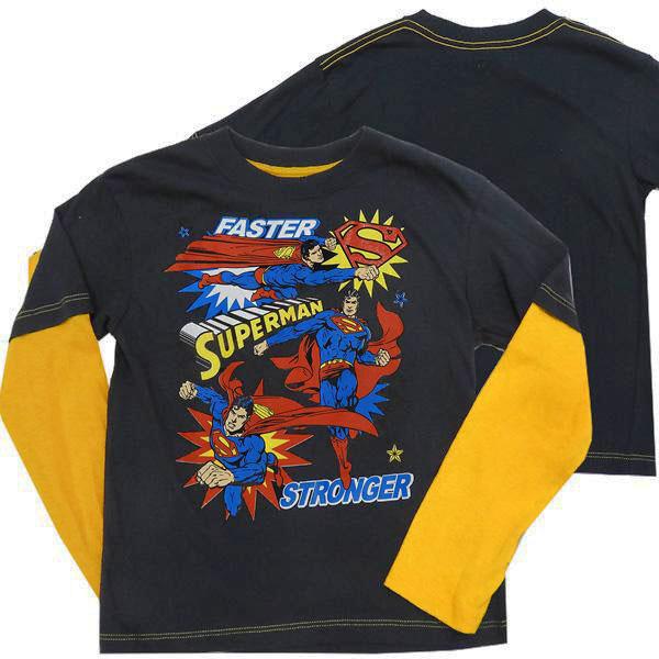 MARVEL 送料無料 スーパーマン アメコミ 子供 キッズ Tシャツ