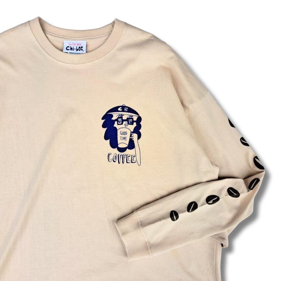 Chi-bee CHI-BEE coffee ロングTシャツ (sand) チービー CHIBEE